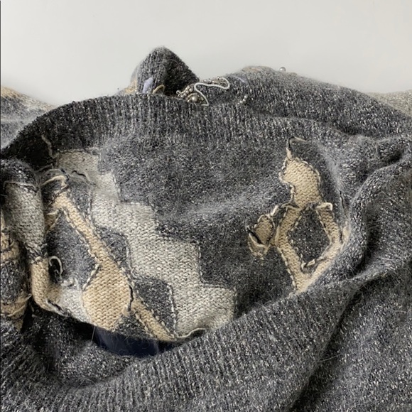 3/$20 Vintage Santoria Silk Angora Hair Beaded Sweater Grandma Medium Lambswool - Picture 12 of 14